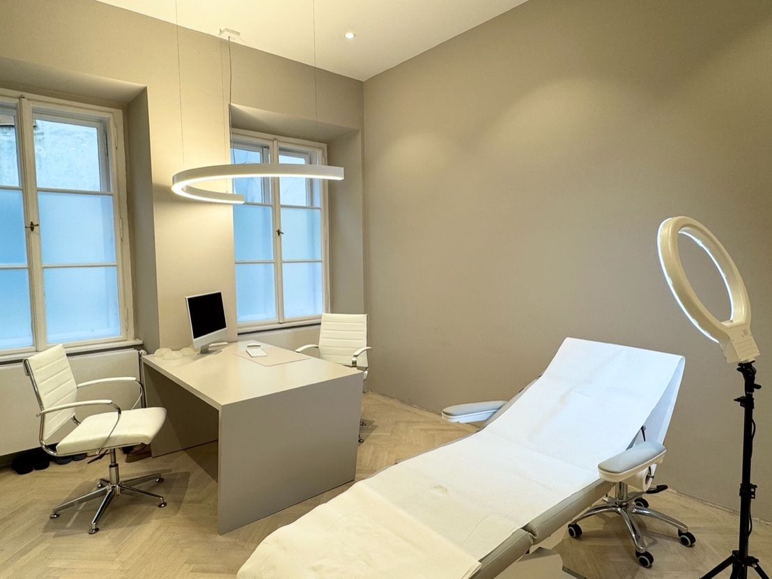 Behandlungsraum in der Privatordination im 1. Bezirk in Wien
